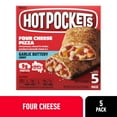 Hot Pockets Frozen Snacks, Four Cheese Garlic Buttery Crust, 5 Sandwiches, 21.25 oz (Frozen