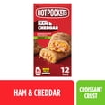 thumbnail image 1 of Hot Pockets Frozen Snacks Ham and Cheese Croissant Crust Sandwiches, 54 oz, 12 Count Box(Frozen), 1 of 8