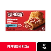 Hot Pockets Frozen Snacks, Pepperoni Pizza, 12 Sandwiches, 54 oz (Frozen)