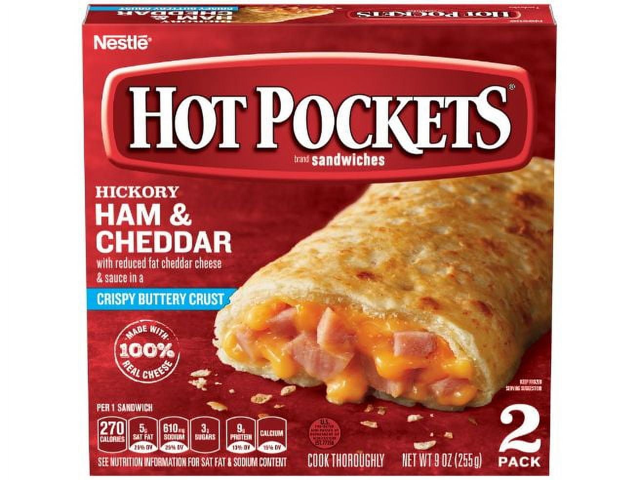 Hot Pockets Ham & Cheese 9oz (PACK OF 8)