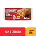 thumbnail image 1 of Hot Pockets Hickory Ham and Cheddar, Crispy Buttery Crust, Frozen Snack 4.5 oz, 1 of 11