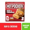thumbnail image 1 of Hot Pockets Hickory Ham and Cheddar, Croissant Crust, Frozen Snack, 2 Pack 9 oz, 1 of 15