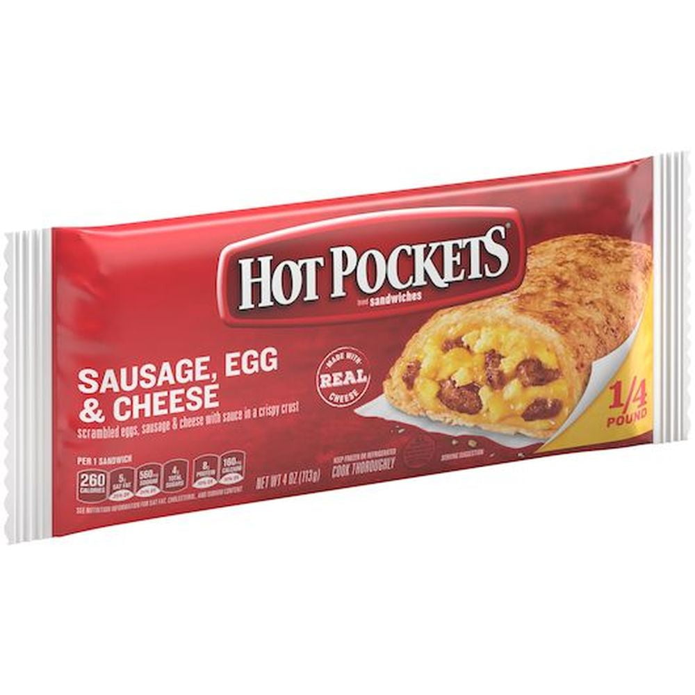 Hot Pockets Sausage Egg and Cheese, 4 Ounce 30 per case