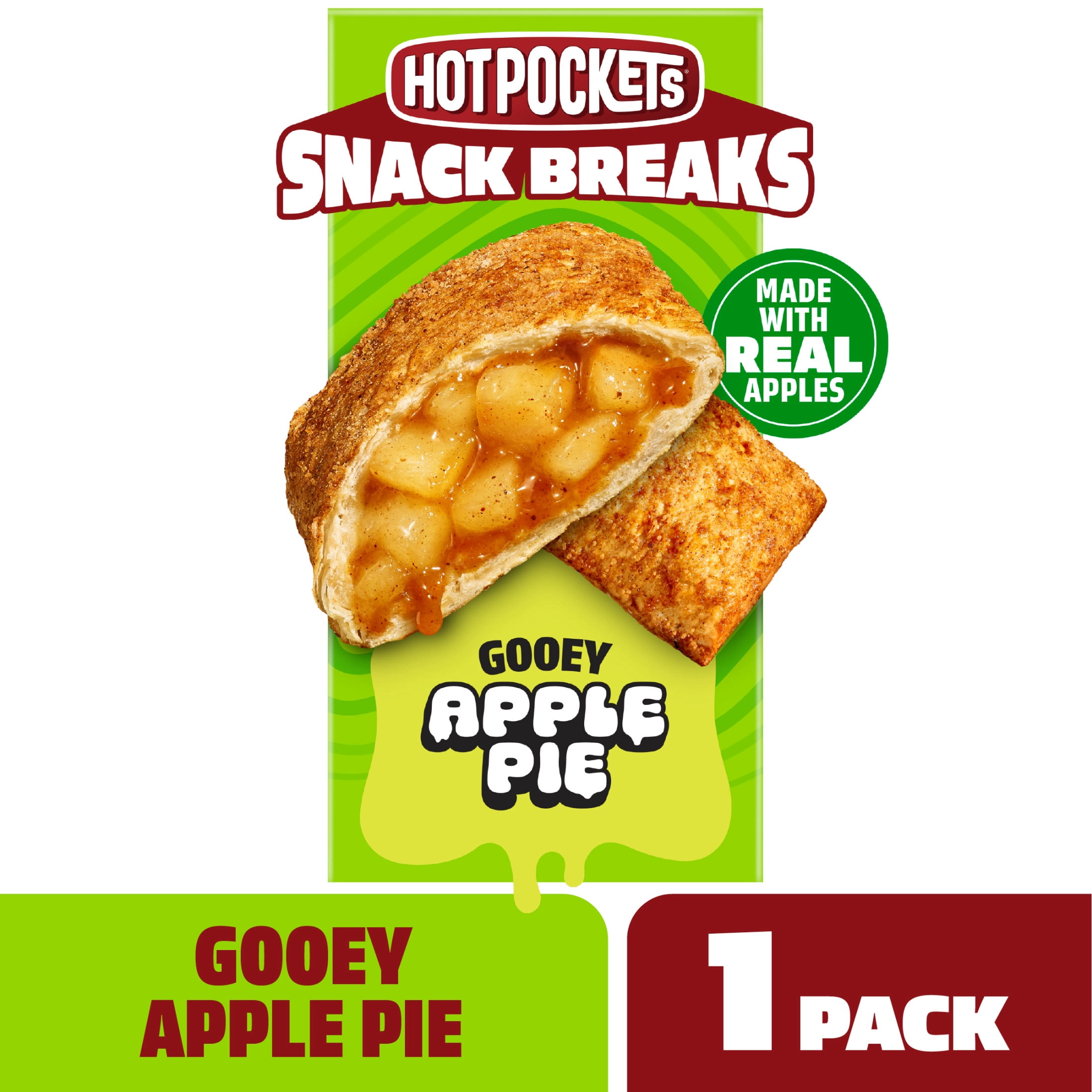 Hot Pockets Snack Breaks Apple Pie, Frozen Treats, 4 Oz, 2 Count