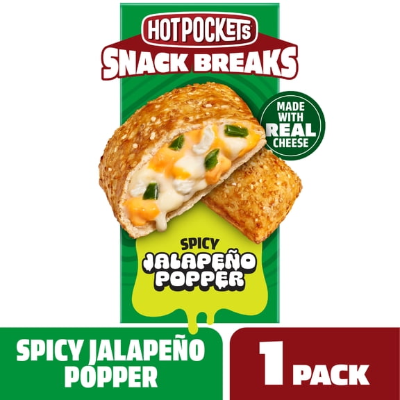 Hot Pockets Snack Breaks Jalapeno Popper, Frozen Treats, 4 oz, 2 ct