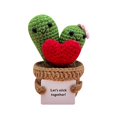 Hot Positive Energy Doll Potted Knitted Wool Cactus Emotional Support