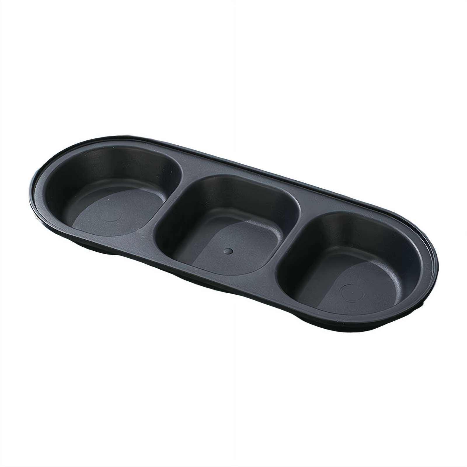 Hot Pot BBQ Dipping Sauce Dishes, 3 Compartment Multi-Purpose Condiment ...