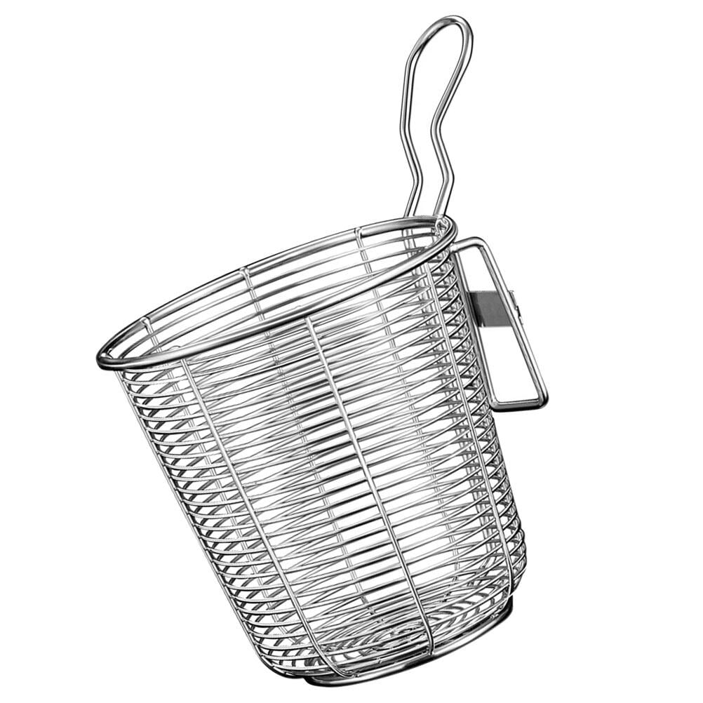 Hot Pot Colander Pasta Basket for Boiling Strainer Hamper Asian Spoon Insert Stainless Steel