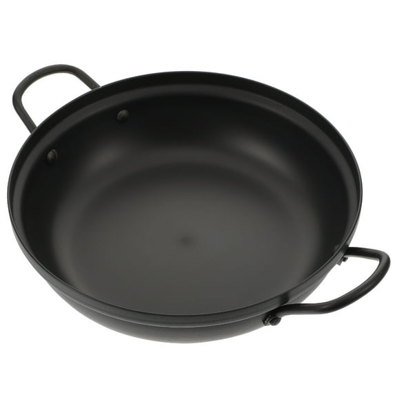 NIAIZEK Black Aluminum Alloy Korean Style Seafood Hot Pot with Non- Handle Cookware
