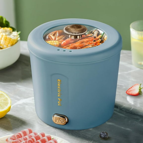 Hot Pot Electric, 1L Mini Ramen Cooker, 450W Rapid Noodles Cooker, Multifunctional Electric Pot for Cooking Pasta, Soup, Portable Pots with Over-Heating Protection for Dorm, Office, Travel