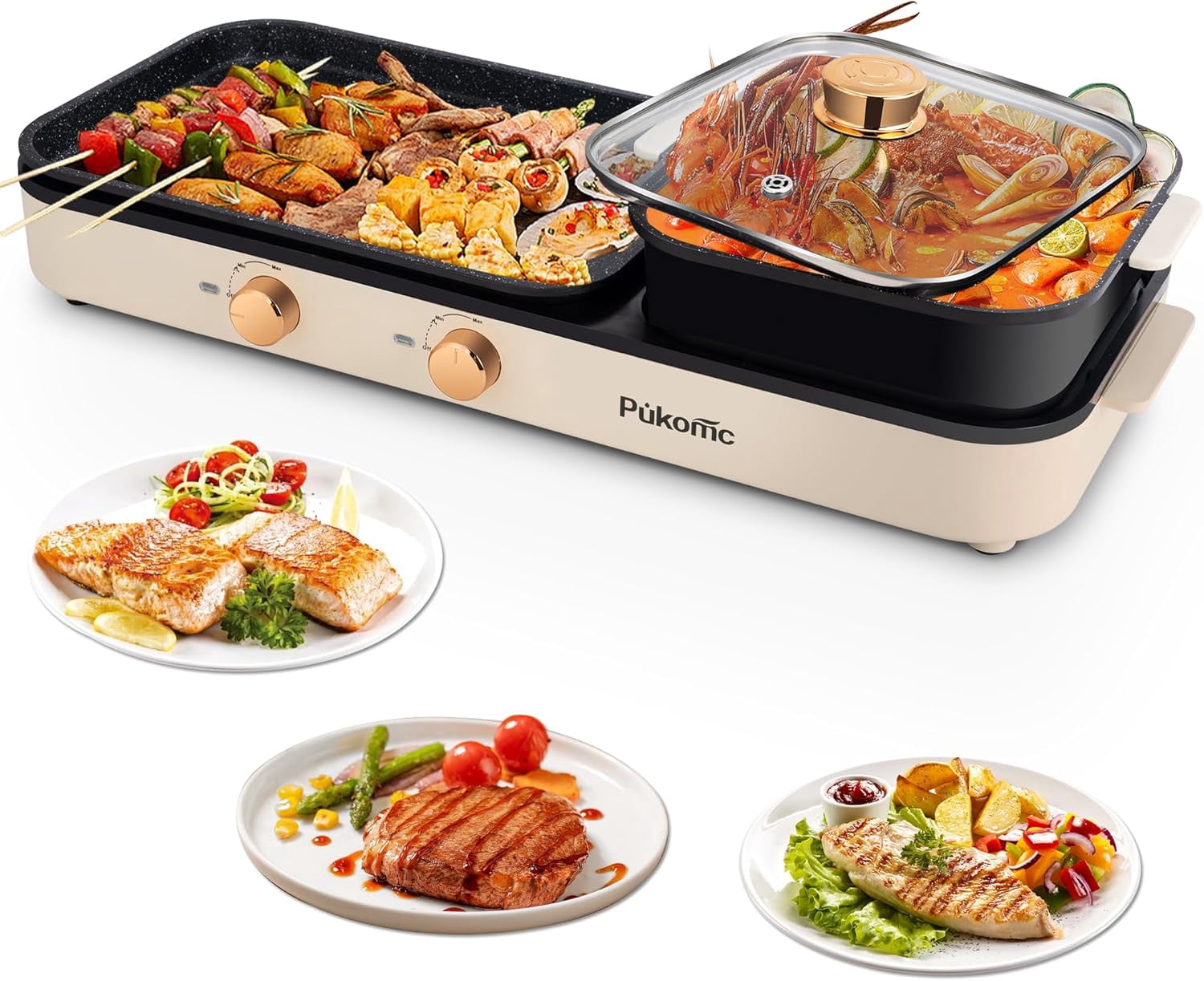 Hot Pot with Grill for Steak