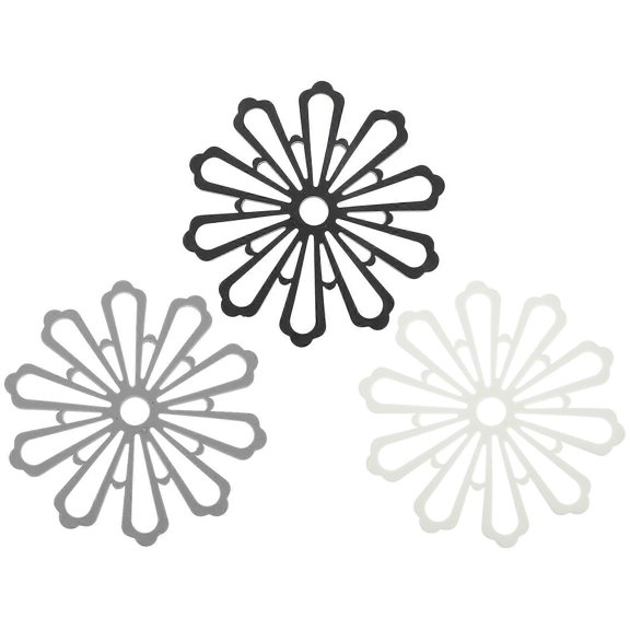 Hot Pot Mat Place Mats Hotel Use Ceremonies Scene Layout White 15X15X0.4CM 3Pcs