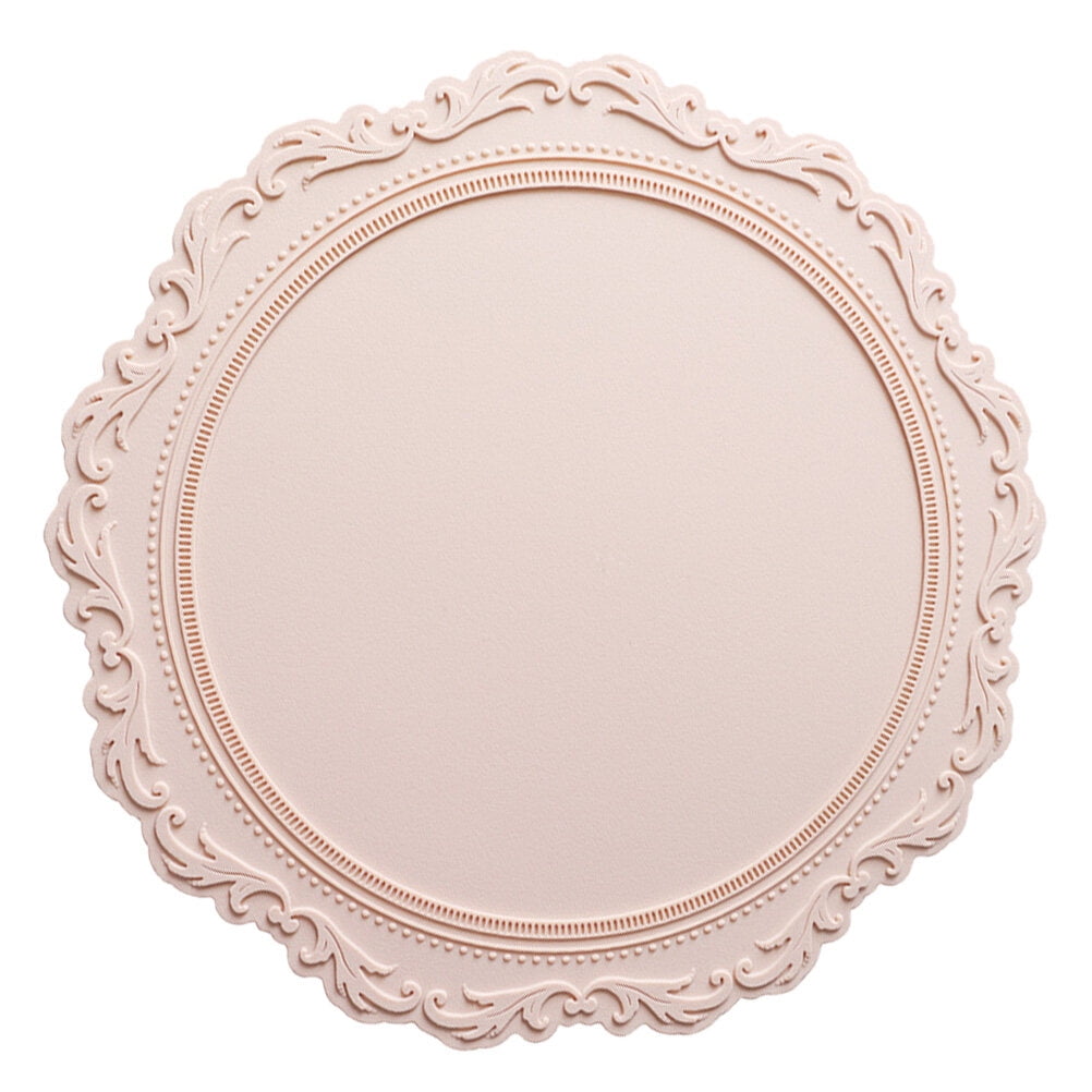 ONAPARTER Hot Pot Placemat Silicone Grace Round Placemats Decorations