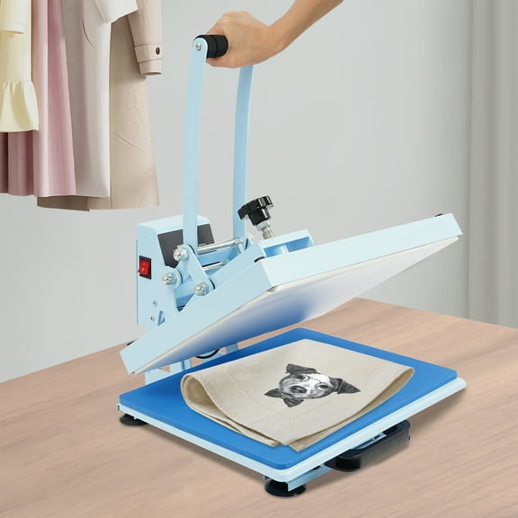 Hot Press Machine, Slide Out Heat Press Machine, Electric Hot Press Machine Blue