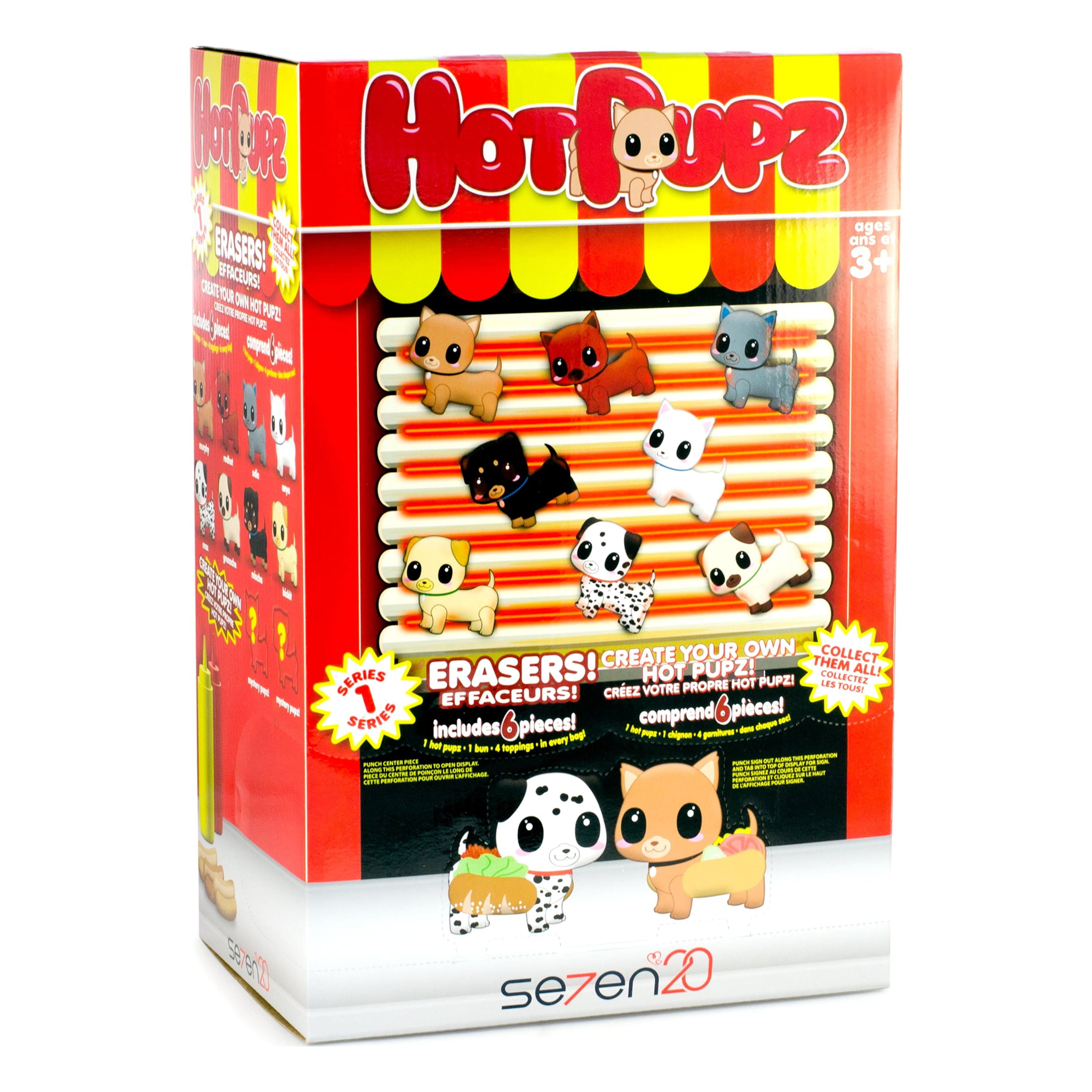 Seven20 Collectible Stuffed Animals & Plush Toys, Hot Pupz Blind Bag, 6-piece