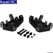 محاور توجيه أمامية عالية الدقة من الألومنيوم من Hot Racing Super Rock Rey HRALSRR2101 قطع غيار السيارات/الشاحنات الكهربائية