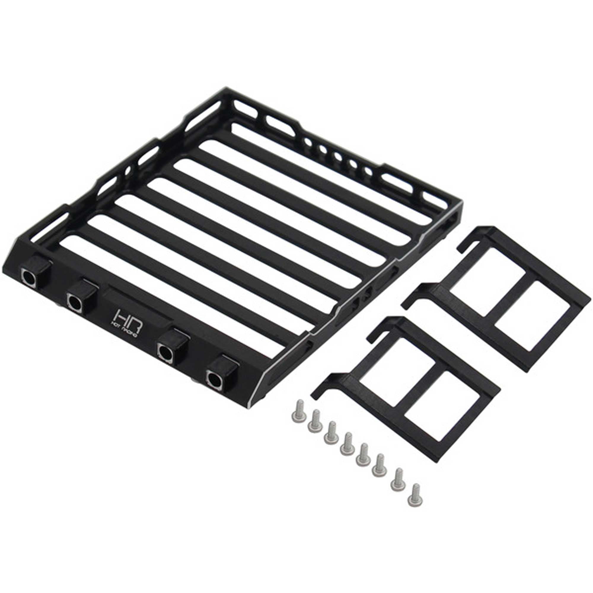 Hot Racing Aluminum Roof Rack with Light Bar SCX24 HRASXTF282RR ...