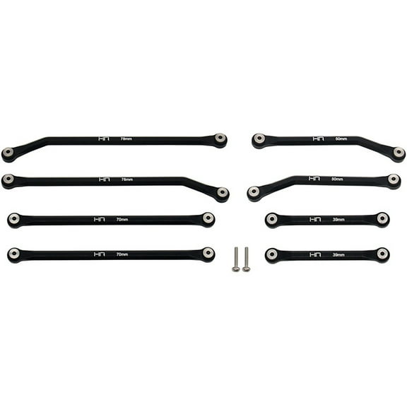 Hot Racing Aluminum High Clearance 4 Links Set for 6 Scx 24 HRASXTF133HFG01 Electric Car/Truck Option Parts