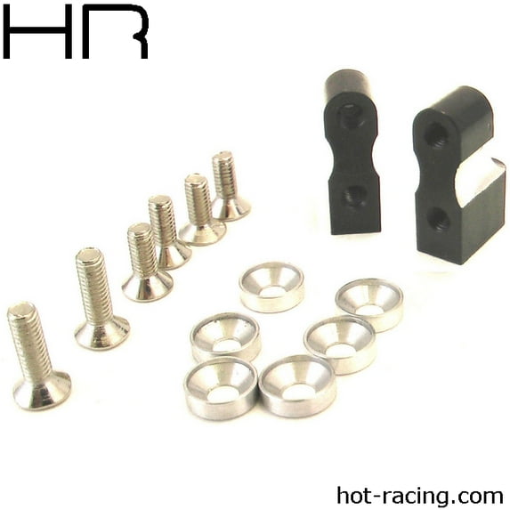Hot Racing Black Aluminum Servo Mount AX10 Wraith Ridge HRASCP2401