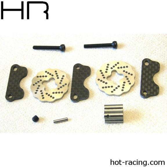 Hobby Hot Racing HRASJT39DG Carbon Dual Steel Wave Brake, Jato Upgrade Parts