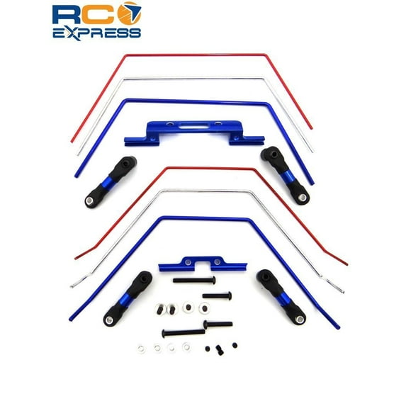 Hot Racing Front and Rear Wide Sway Bar Kit 2 Wheel Drive Slash HRATE311SLC Electric Car/Truck Option Parts