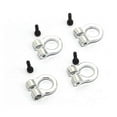thumbnail image 1 of Hot Racing HRAACC80808 1 By 10 Scale Aluminum Tow Shackle D-Rings, Silver - 4 Piece, 1 of 2