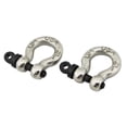 thumbnail image 1 of Hot Racing HRAACC808X08 Aluminum 1 by 10 Scale Tow Shackles, Chrome - D-Rings, 1 of 3