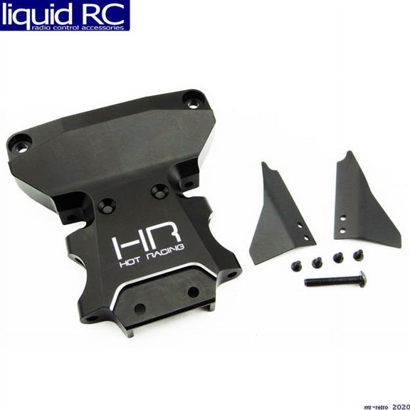 Hot Racing HRALCF0901 Aluminum Rear Bulkhead, Black