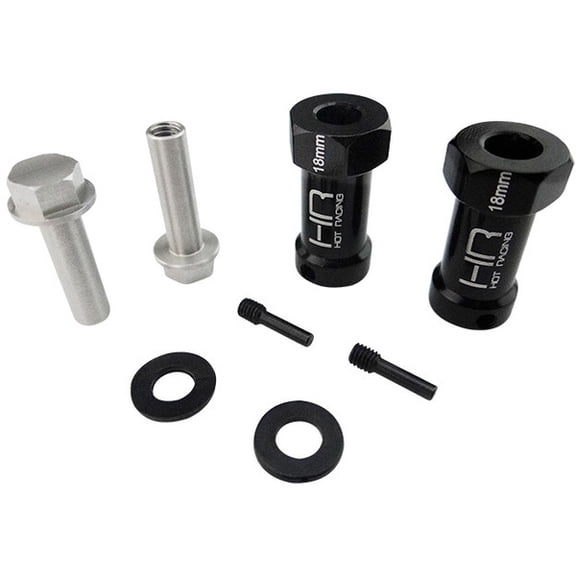 Hot Racing HRASCX10ET01 18 mm Wheel Hub Extensions with 12 mm Hex for Axial SCX