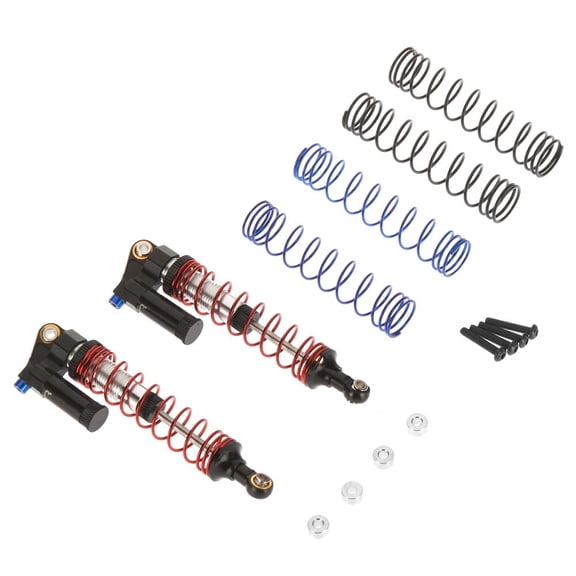 Hot Racing Piggyback Adj. Rebound Shock 61-90mm Black Scx HRASCX90CX01 Electric Car/Truck Option Parts