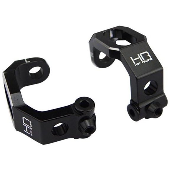 Hot Racing HRATRF1901 CNC Aluminum Caster Blocks C-Hubs Spare Parts Set, Black