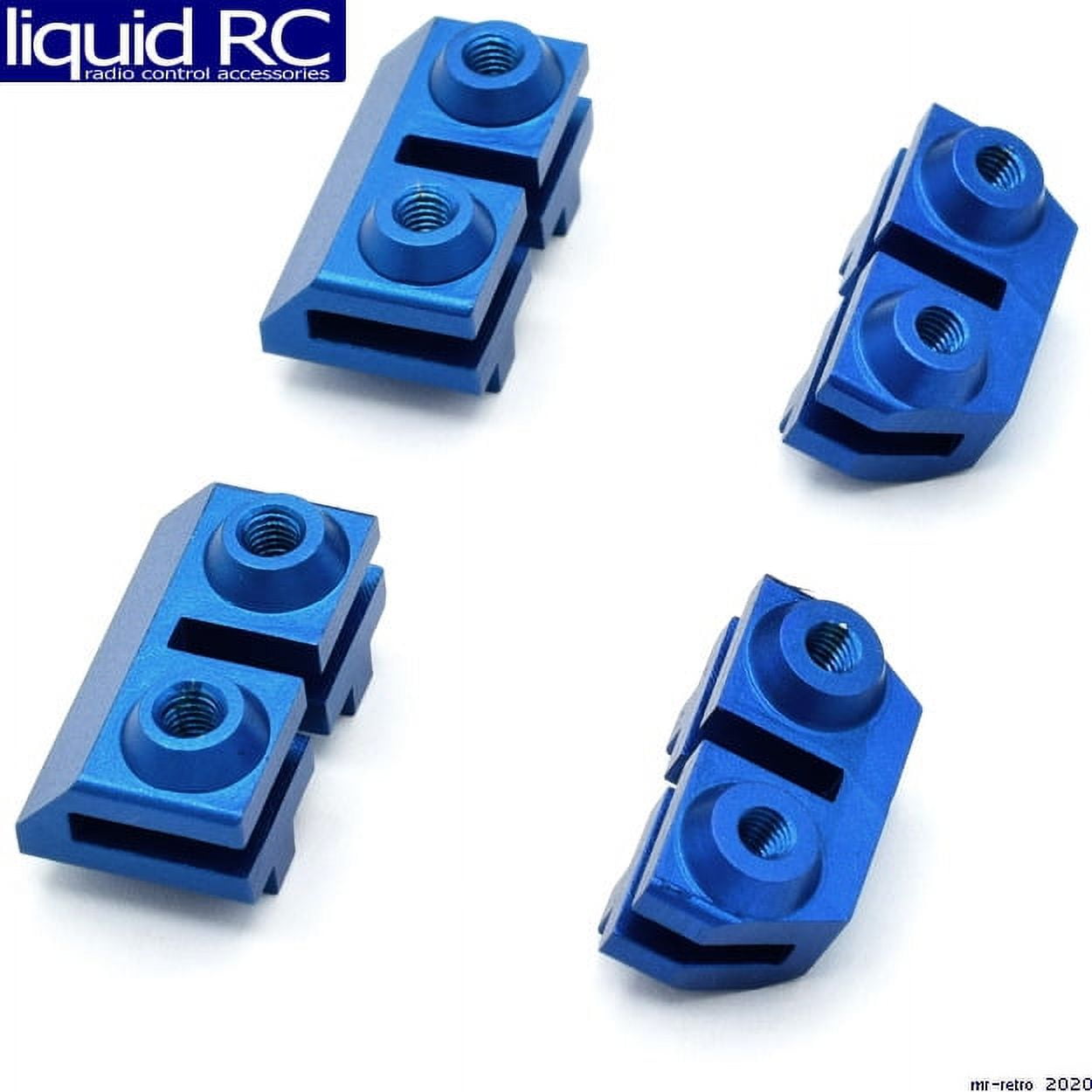 Hot Racing RVO2406 Blue Aluminum Servo Mounts Revo 3.3 Slayer Pro ...