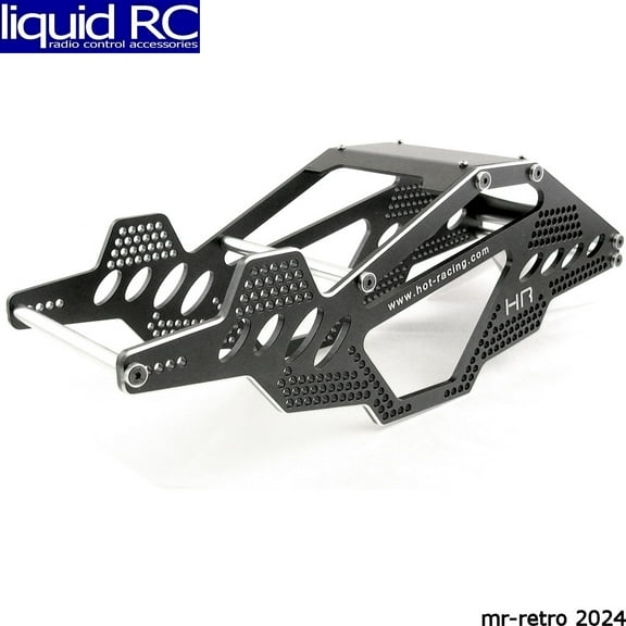 Hot Racing SCP14RR01 Aluminum Rock Racer Conversion Chassis (Black) - Ax10