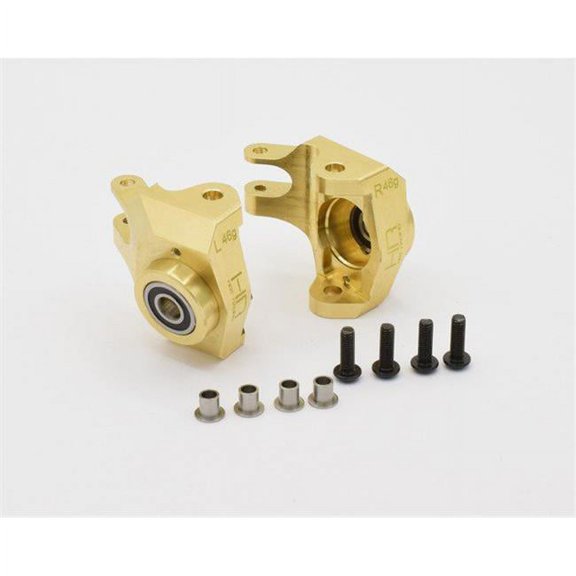 Hot Racing SCXT21HM Brass Heavy Metal Hd Bearing Front Knuckle Scx Ii