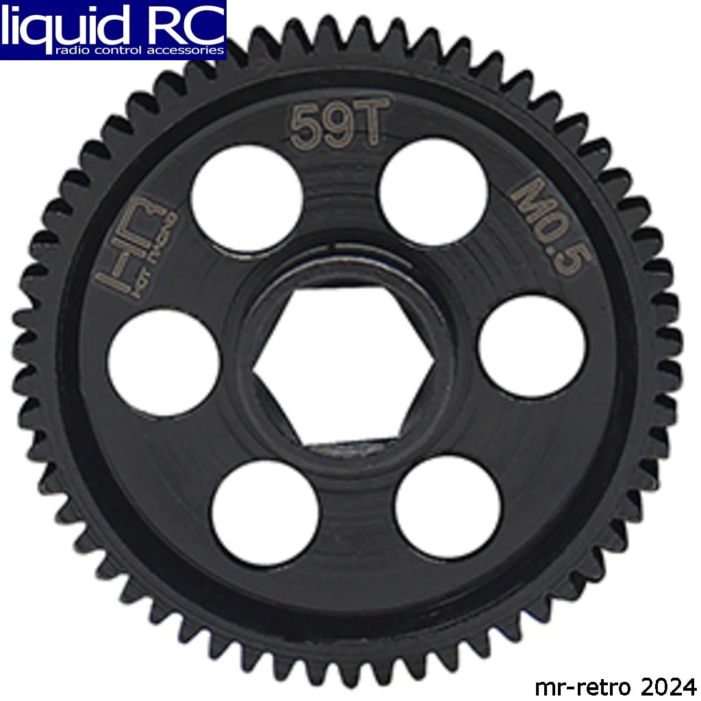 Hot Racing SGRM59M5 CNC Steel Main Gear 0.5module 59 Tooth GROM ...