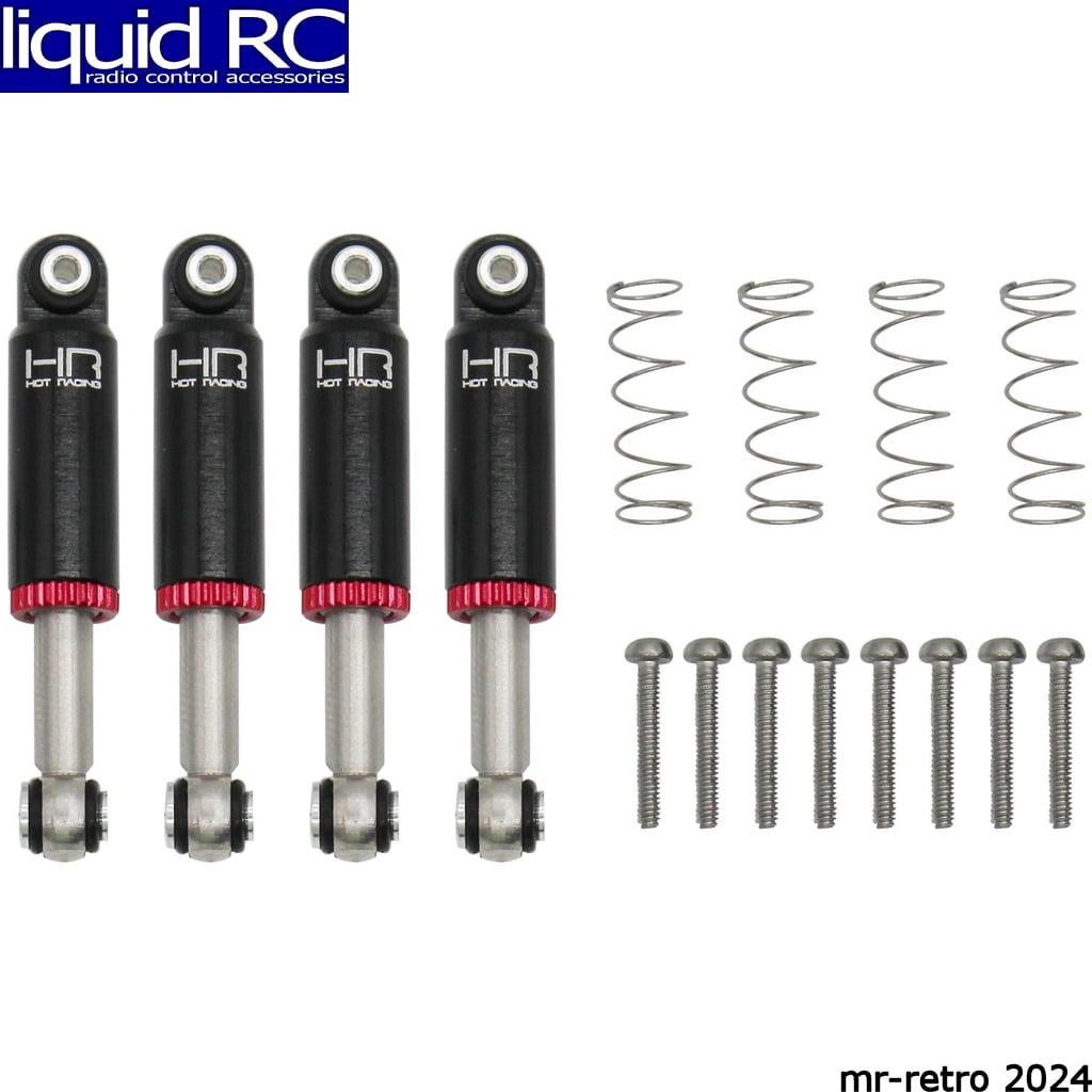 Internal Spring Shocks Hot Racing SXTF32TD02 Black Internal Spring Air Shocks 32mm SCX24 ...