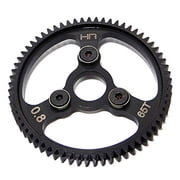 Hot Racing Steel Spur Gear 65T 0.8 ModGunmetalTraxxas HRASERVO265 Gears & Differentials