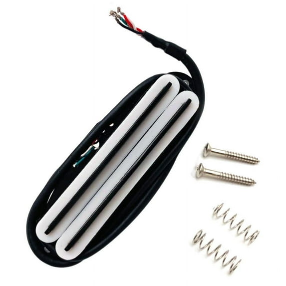Hot Rail Pickups Double Track 11K Alnico5 Guitar Pickup Fit Electric Guitar, White
