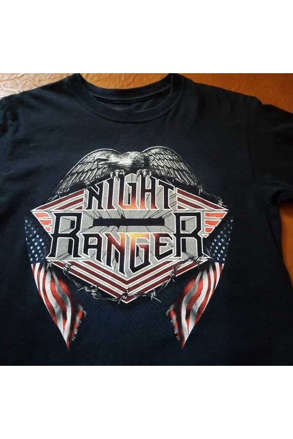 Hot Rare New Night Ranger Band Tour Black Oneside Size S-4XL Shirt Unisex