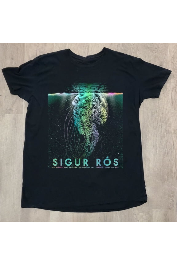 Hot Rare Sigur Ros Band Toronto August Poster Show Short Sleeve Unisex T-Shirt MC413