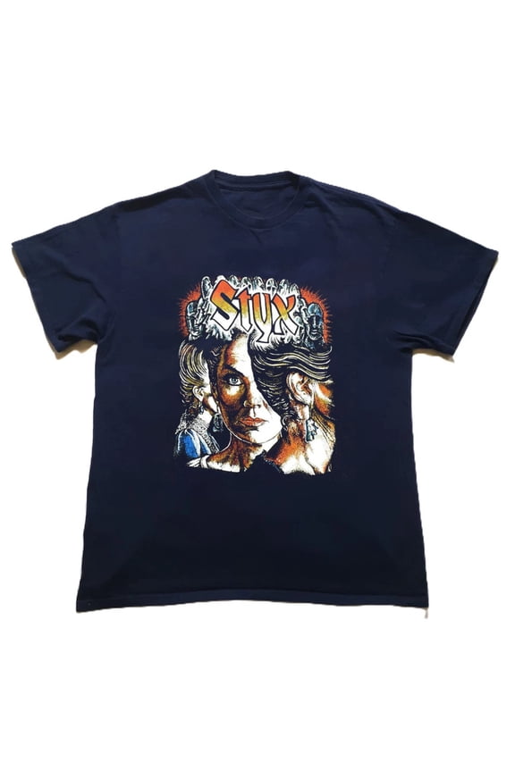 Hot Rare Styx Band Classic Rock Cotton Black S-5XL Shirt BB212