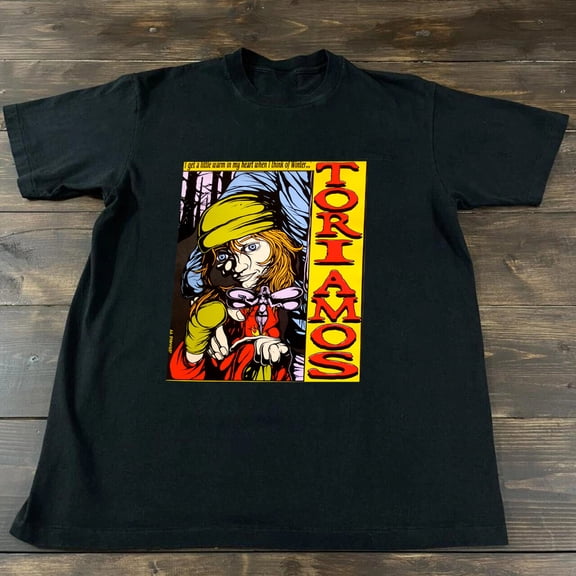 Hot Rare Tori Amos Singer Short Sleeve Black S-5XL Unisex Shirt HH349