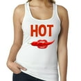 thumbnail image 1 of Hot Red Pepper Printed Lady Tank Top Red Hot Tee Color White Medium, 1 of 2