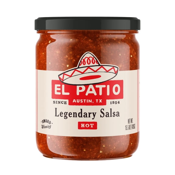 El Patio Hot Red Salsa, 15.5 oz, Austin, Texas