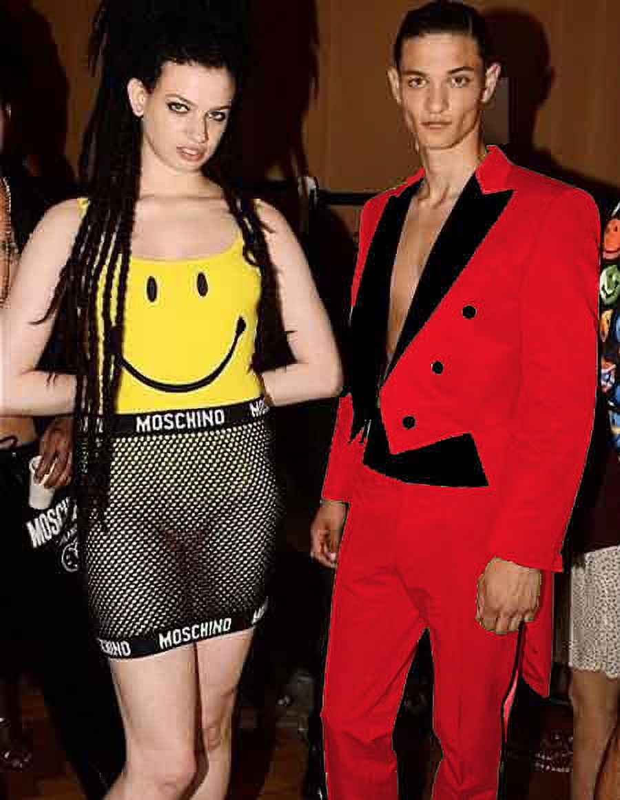 Red tuxedo shop with tails
