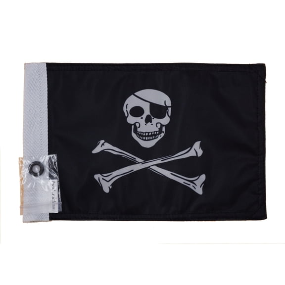 Hot Rides Durable Sleeve Boat Car Motorcycle Flag Skull 10x15 Inch 1 Pack