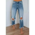 thumbnail image 1 of Hot Ripped Jeans for Women 2026 Spring New Export Tight Nine-point Jeans, 1 of 5