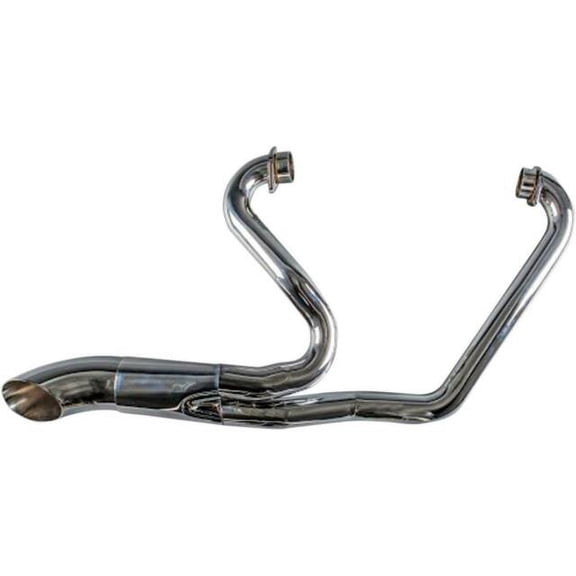 Hot Rod 2 into 1 Chrome Exhaust System for 2006-2015 Victory Hardball and 2010-2015 Victory Cross Roads & Cross Country