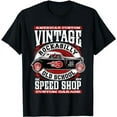thumbnail image 1 of Hot Rod 70s Rockabilly Clothing Sock Hop Vintage Classic Car T-Shirt, 1 of 5
