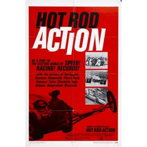 Hot Rod Action Movie poster Metal Sign Art Print 8x12 Multi-Color Square Adults Best Posters